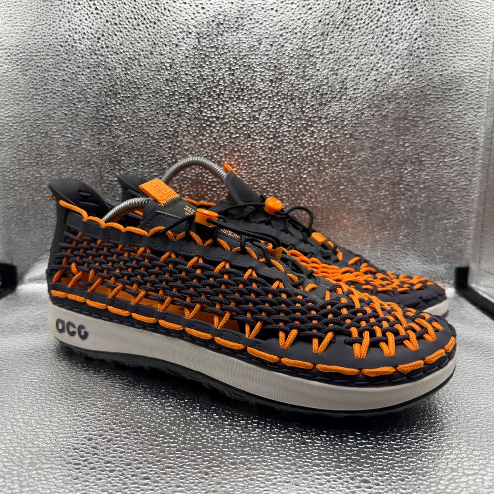 Size 12 Nike ACG Watercat+ Shoes Mens Orange Black Excellent CZ0931-001 Woven